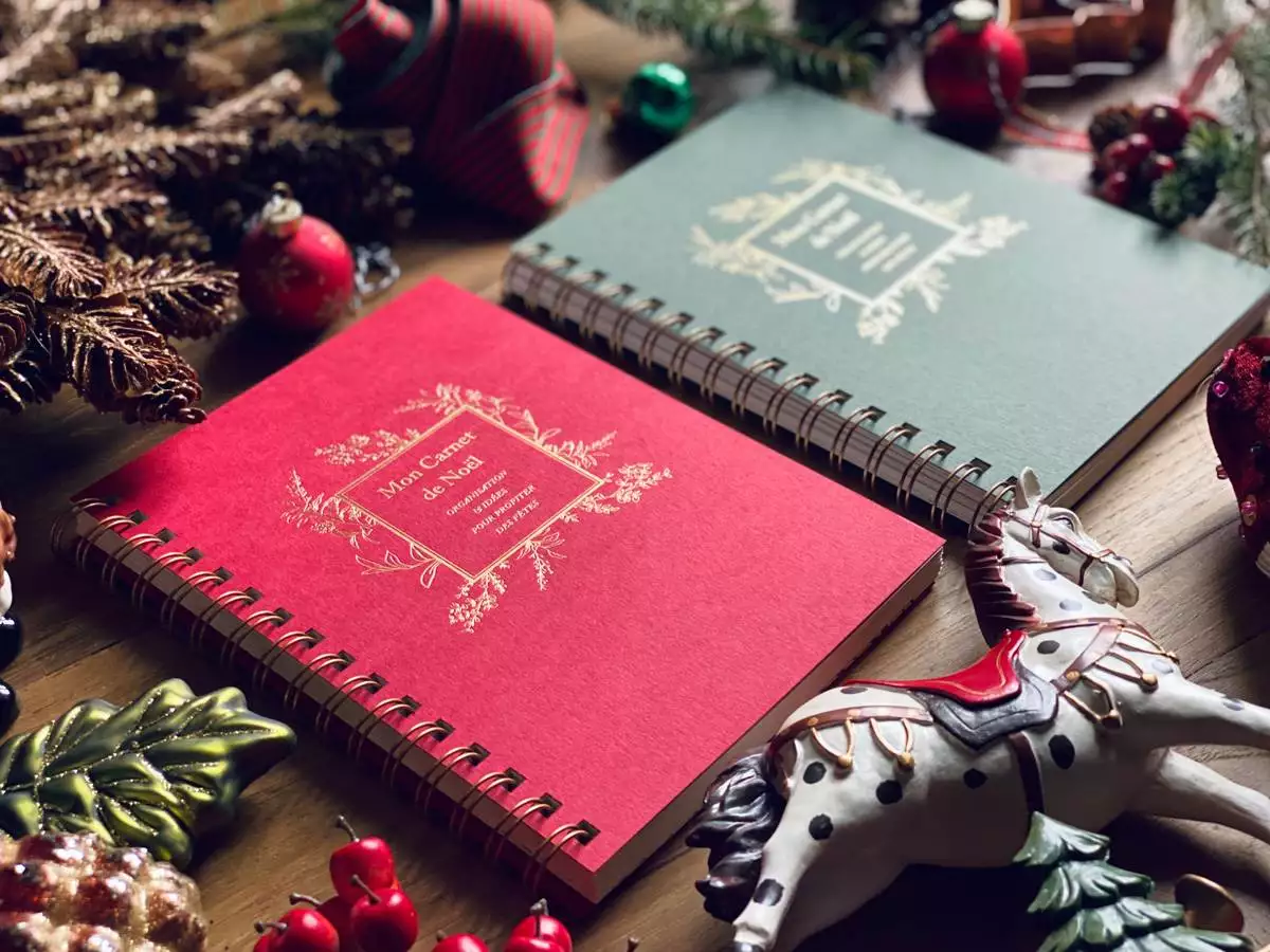 papeterie artisan paper mon carnet de noël